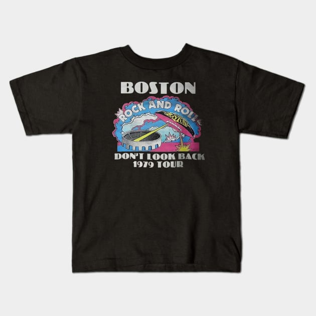 Boston band Kids T-Shirt by Lulabyan